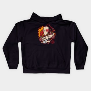 Fire Tattoo Kids Hoodie